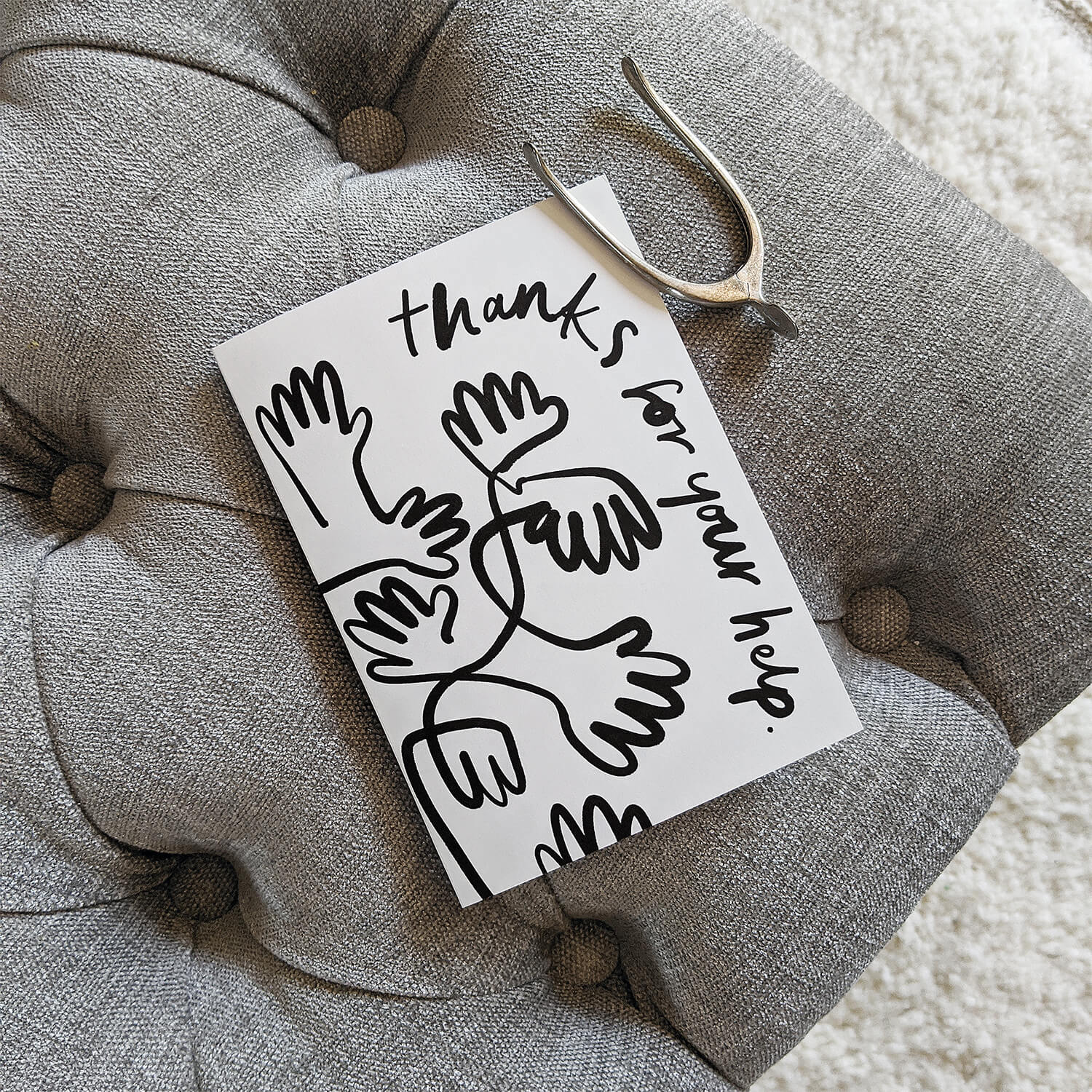 Thanks for Your Help Card - The Moonlit Press UK