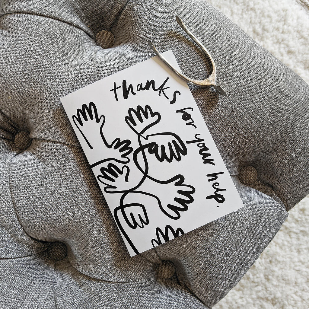 Thanks for Your Help Card - The Moonlit Press UK