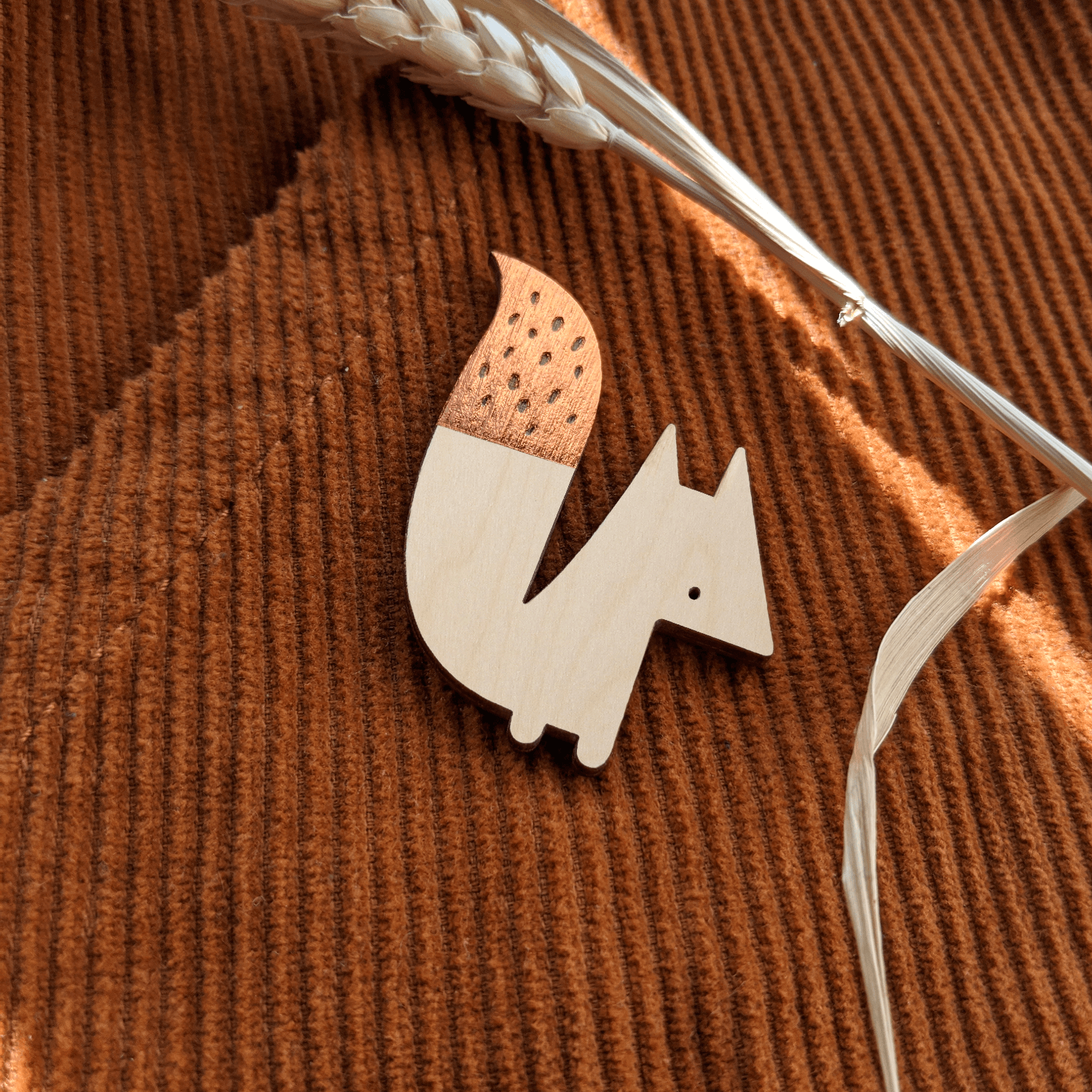 Woodland Fox Pin Badge UK - The Moonlit Press